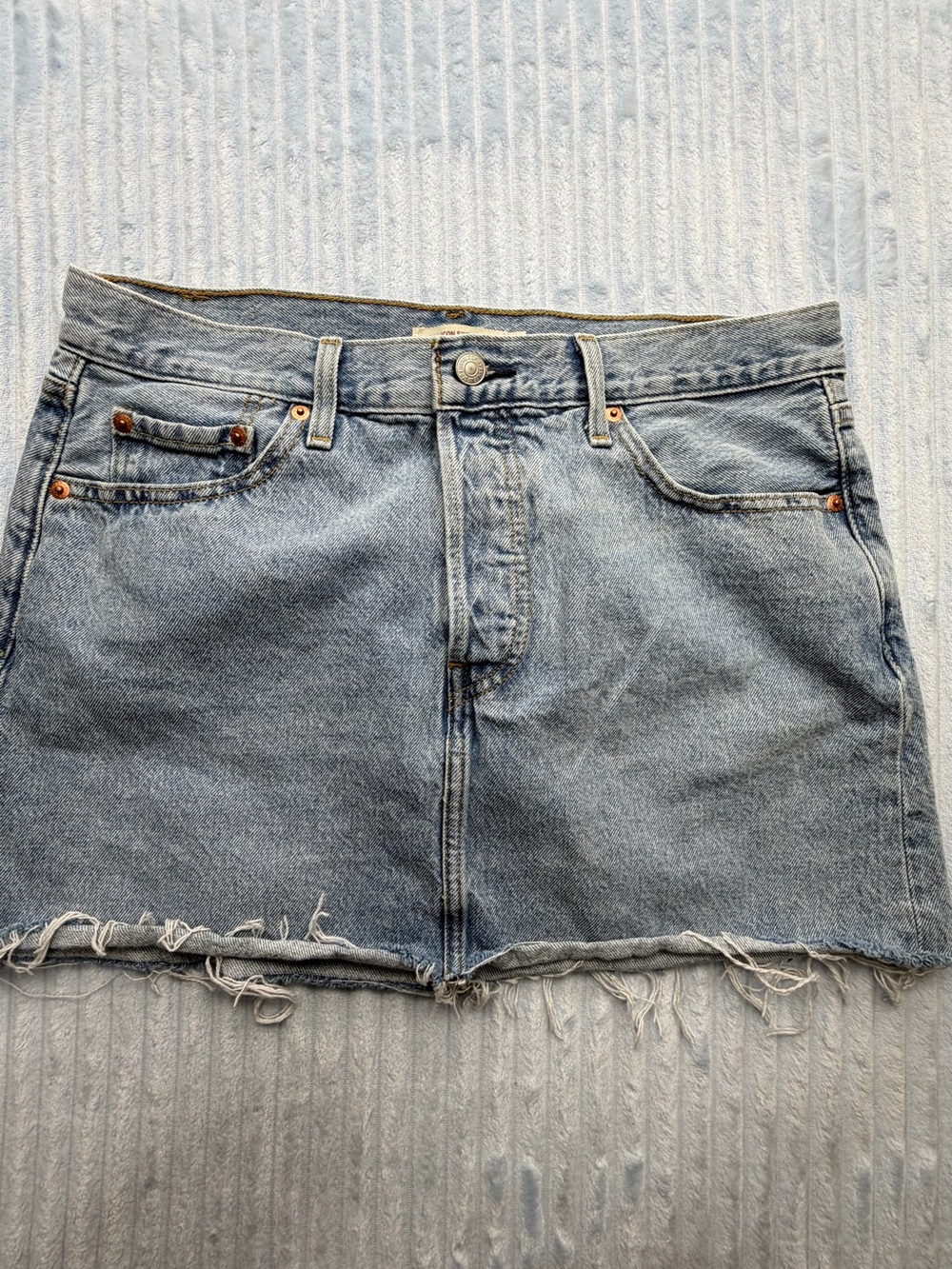Levi's Light Blue Denim Mini Skirt